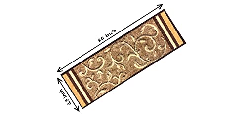Rubber‑Backed Floral Skid‑Resistant Stair Treads