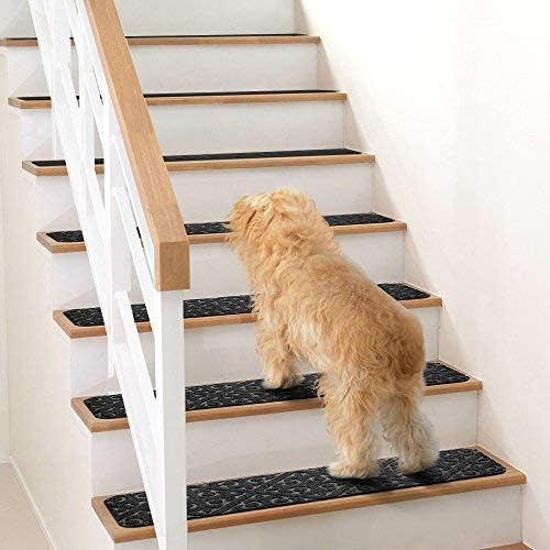 13‑Pack Rubber‑Backed Non‑Slip Stair Treads