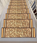 Rubber‑Backed Floral Skid‑Resistant Stair Treads