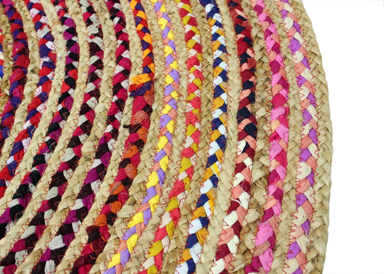 Hand‑Woven Reversible Jute‑Cotton Blend Area Rug