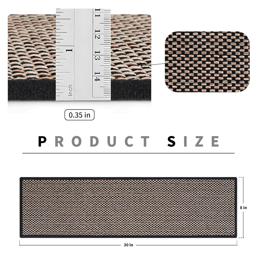 Non‑Slip Rubber Backed Stair Treads 15‑Pack