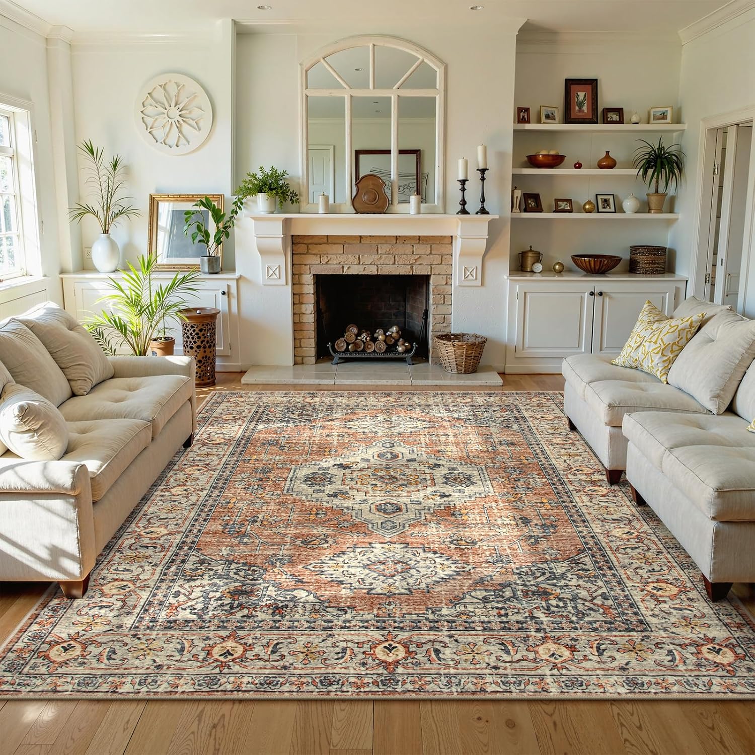Oriental Washable Soft Area Rug