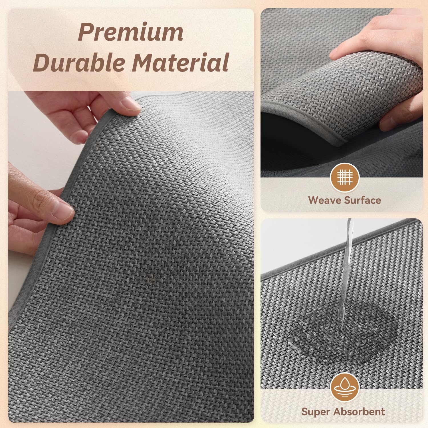 15‑Pack Residue‑Free Rubber‑Backed Stair Treads