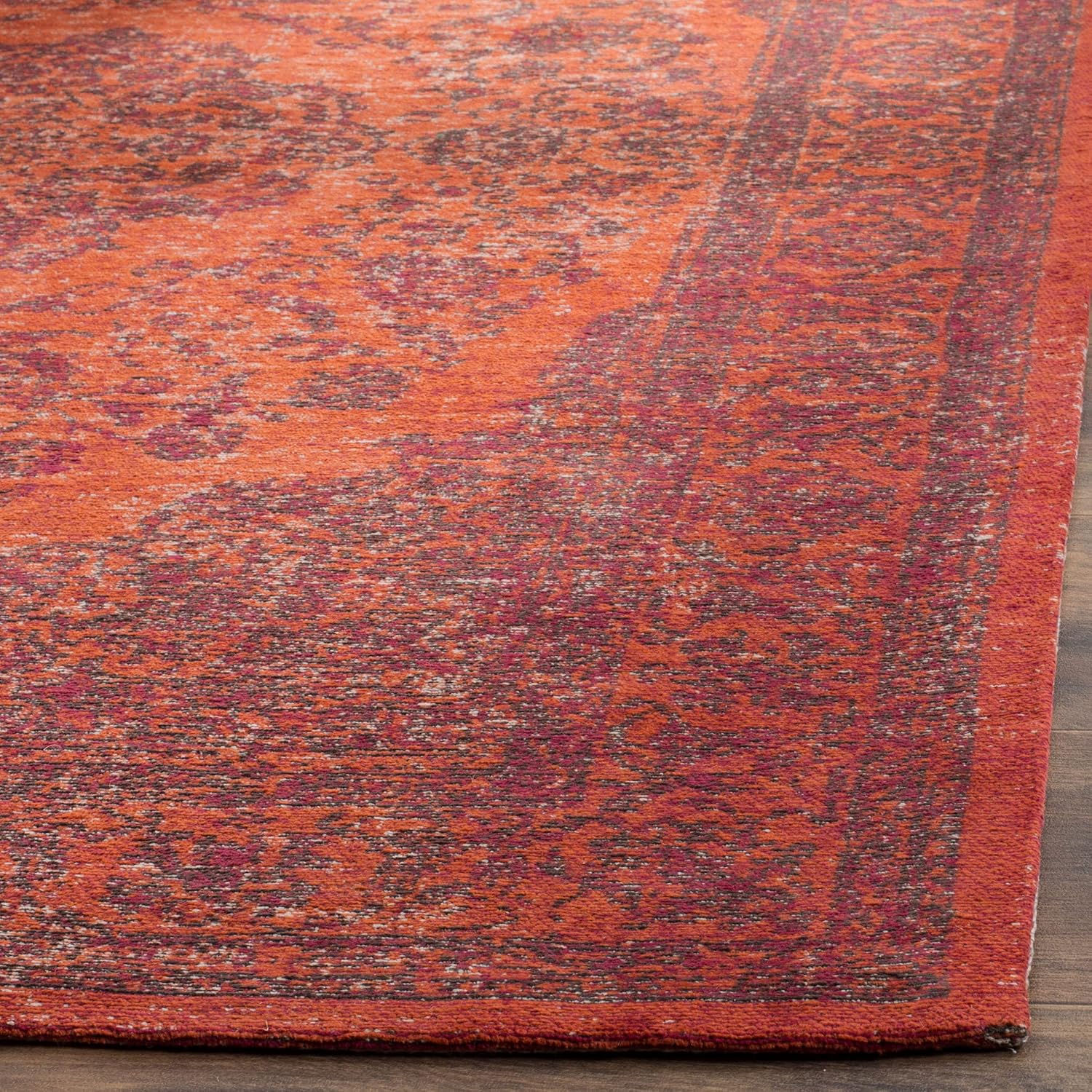 Vintage Medallion Cotton Area Rug
