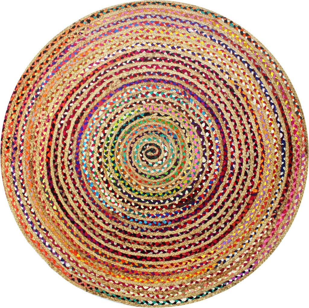 Hand‑Woven Reversible Jute‑Cotton Blend Area Rug