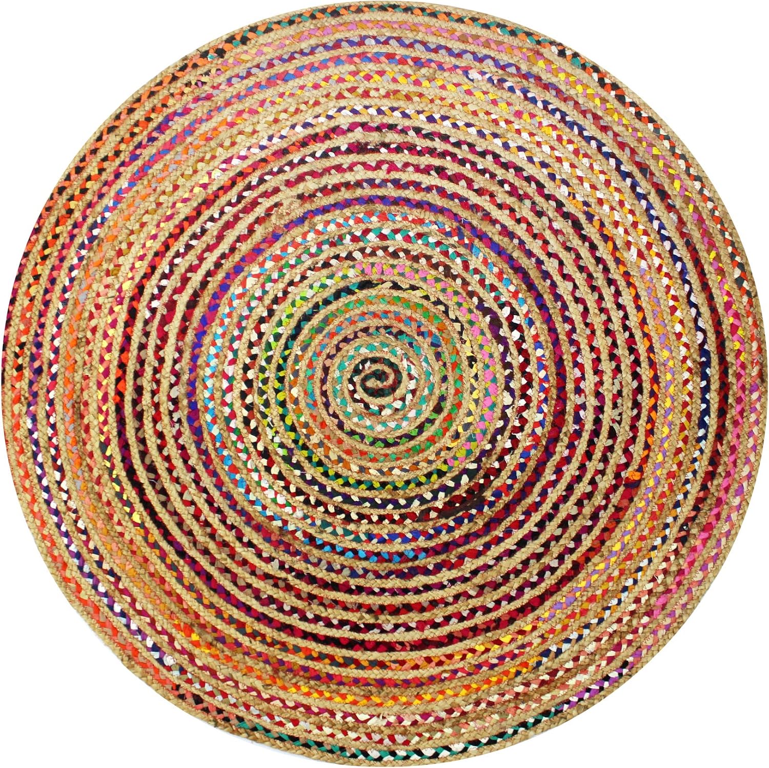 Hand‑Woven Reversible Jute‑Cotton Blend Area Rug