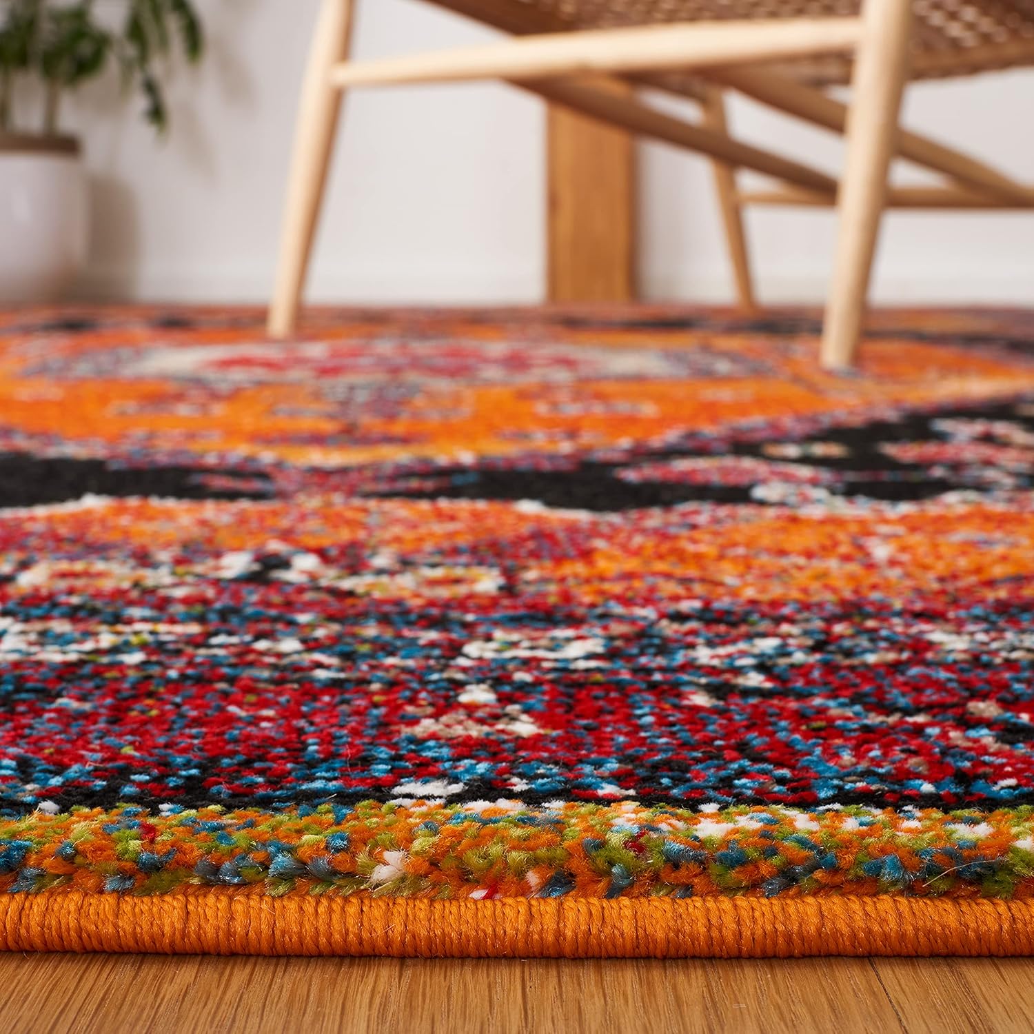 Traditional Oriental Non‑Shedding Area Rug