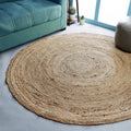 Braided Natural Jute Round Rug