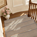 10‑Pack Washable Rubber‑Backed Non‑Slip Stair Treads
