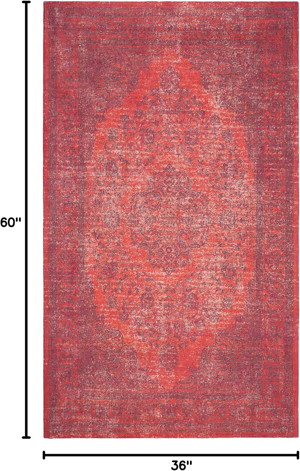 Vintage Medallion Cotton Area Rug