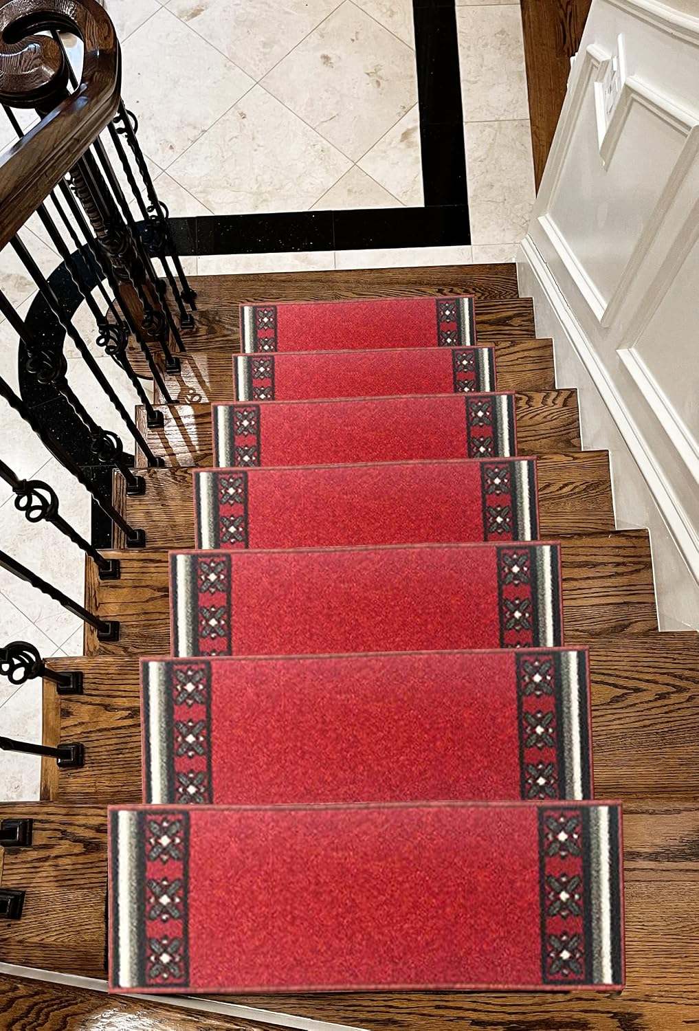 7‑Pack Rubber‑Backed Non‑Slip Stair Treads