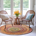 Hand‑Woven Reversible Jute‑Cotton Blend Area Rug