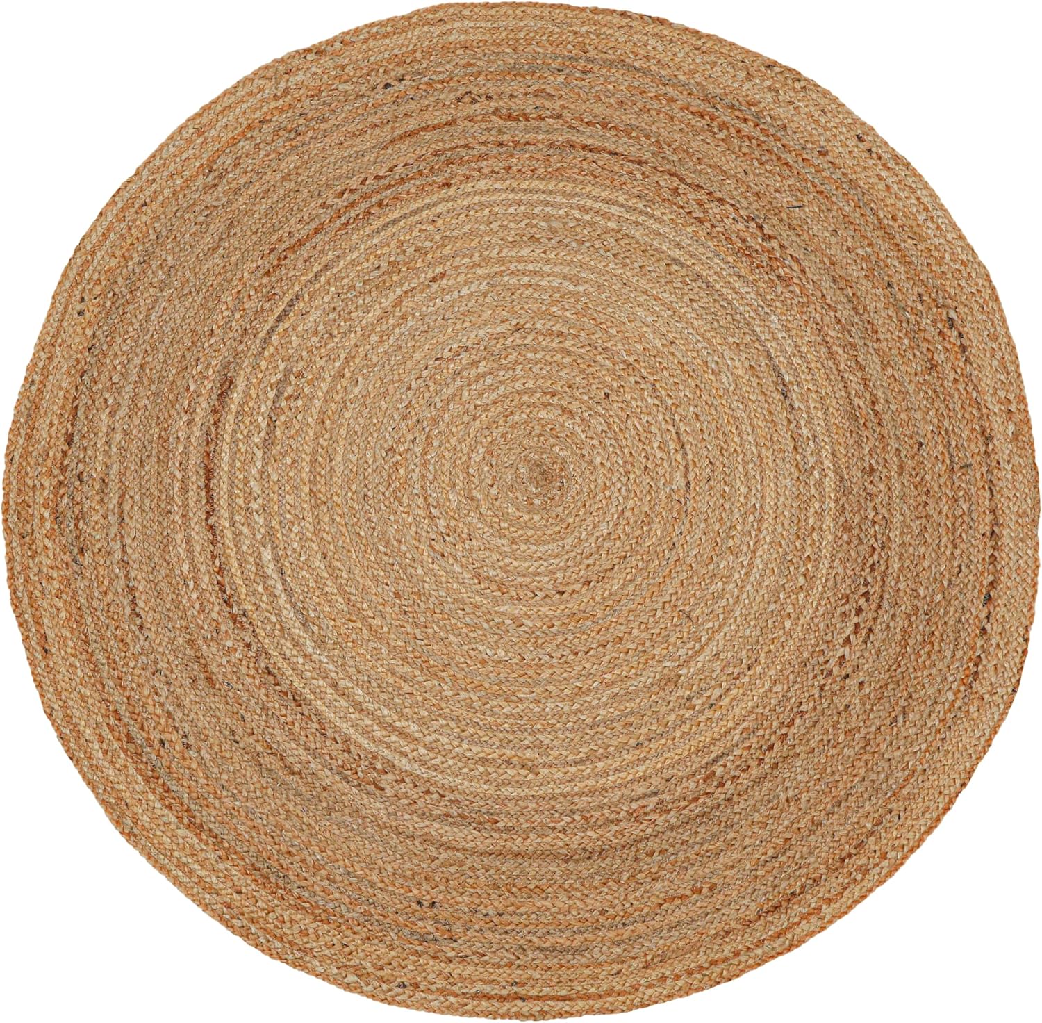 Hand‑Woven Braided Jute Round Area Rug