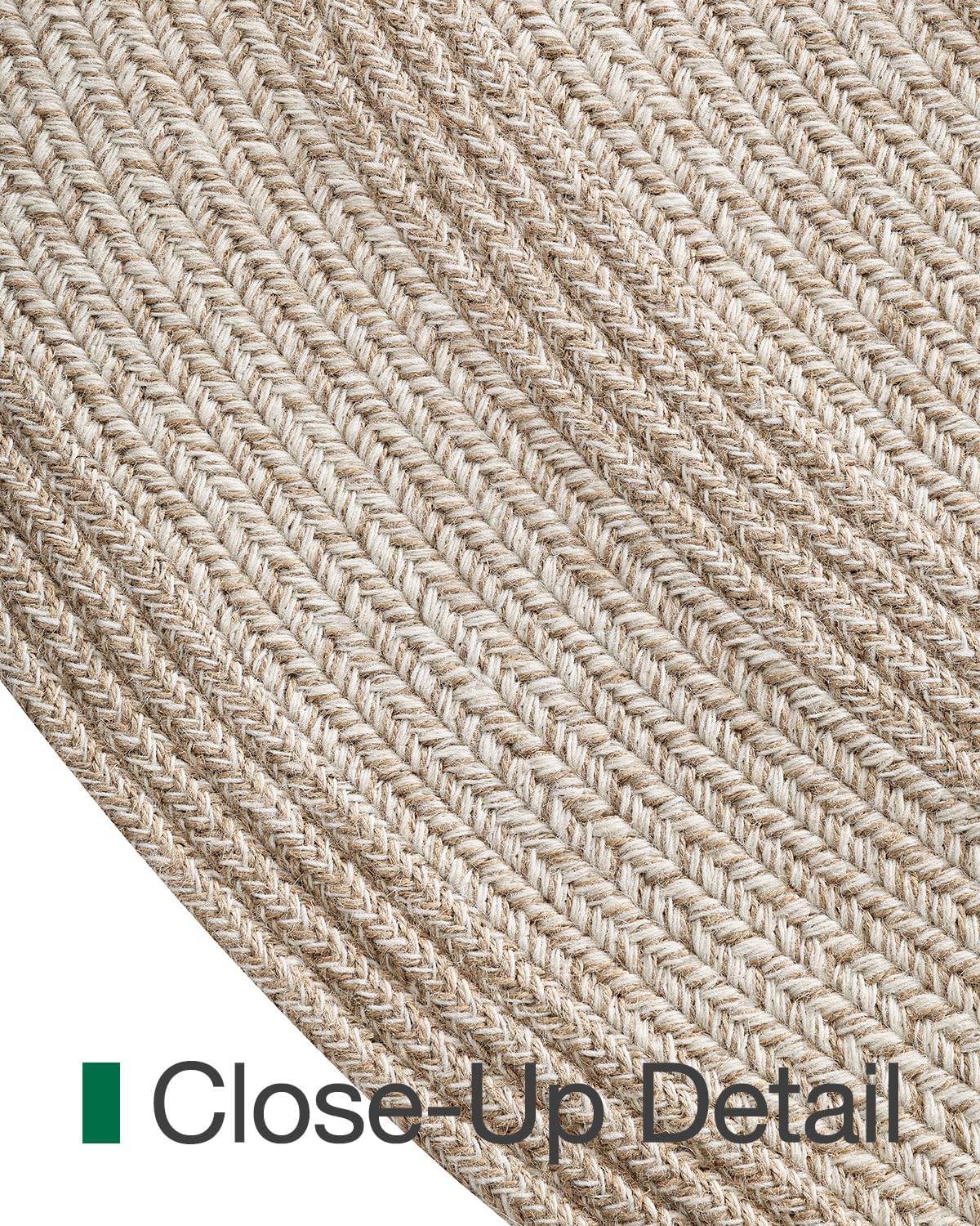Braided Natural Jute Round Farmhouse Rug