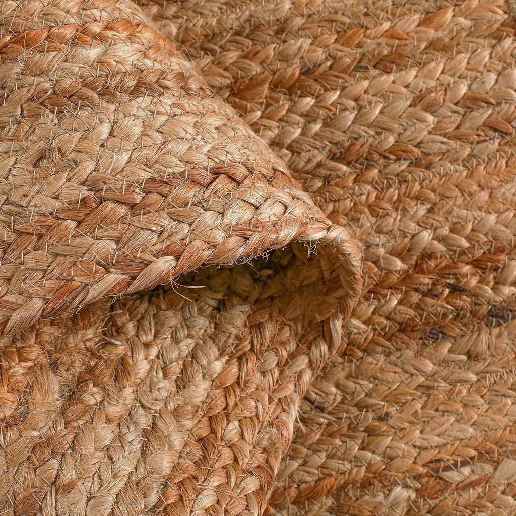 Braided Natural Jute Round Rug