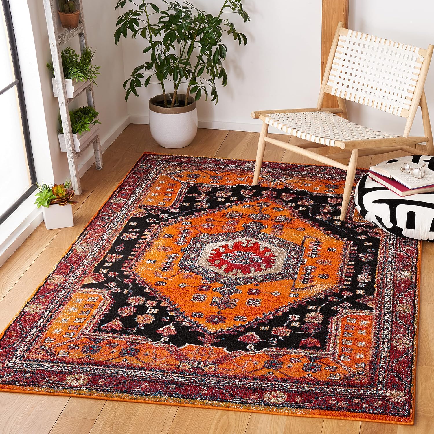 Traditional Oriental Non‑Shedding Area Rug