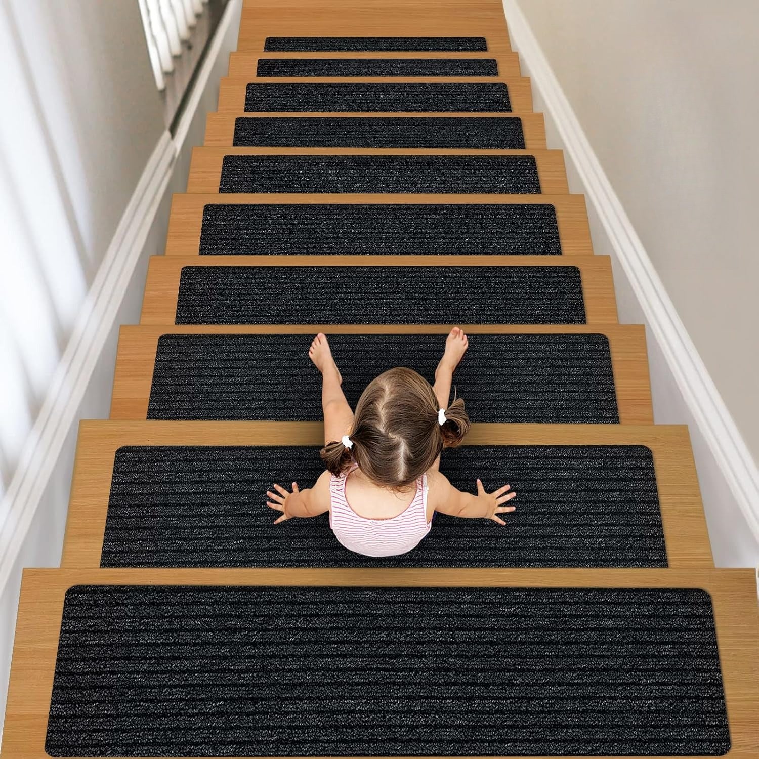 15‑Pack Non‑Slip Indoor‑Outdoor Stair Treads